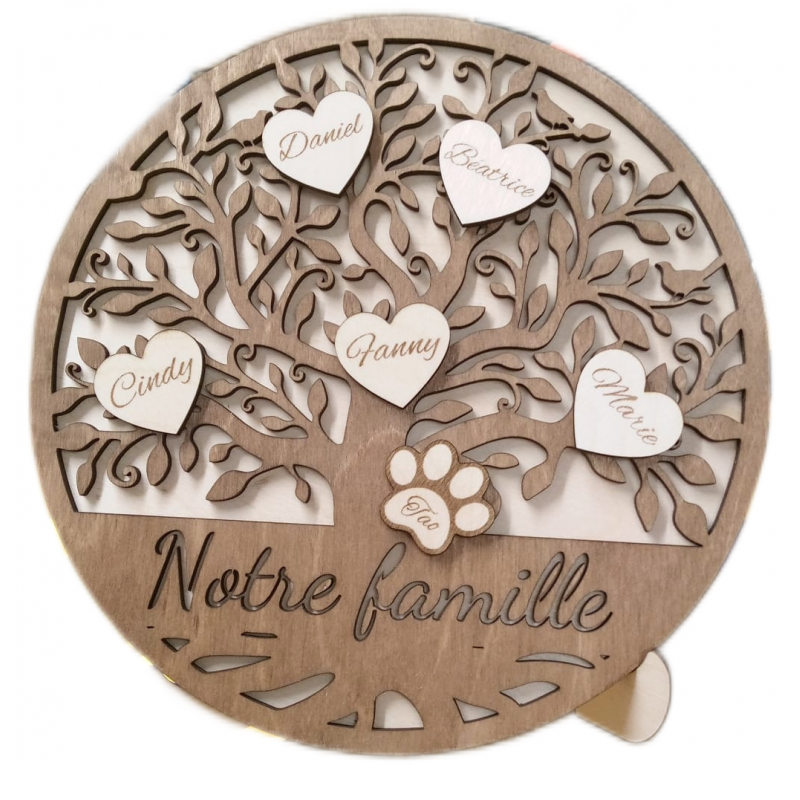 Arbre de vie famille (avec support) Arbre de vie famille (avec support)