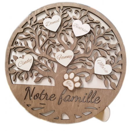 Arbre de vie famille (avec support)