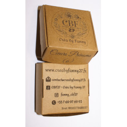 Boite emballage personnalisée (5 x 5 x 2,5cm)