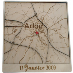 Carte topographique multicouche (20x23cm)